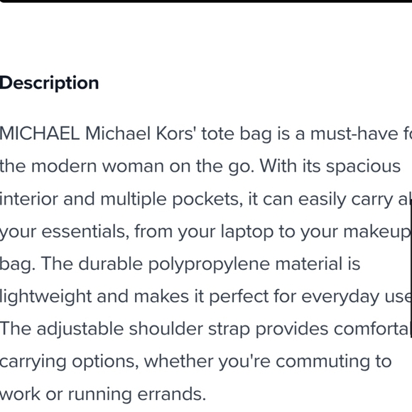 MICHEAL Micheal Kors Quinn Large North South Tote Bag Nwt - Picture 16 of 16